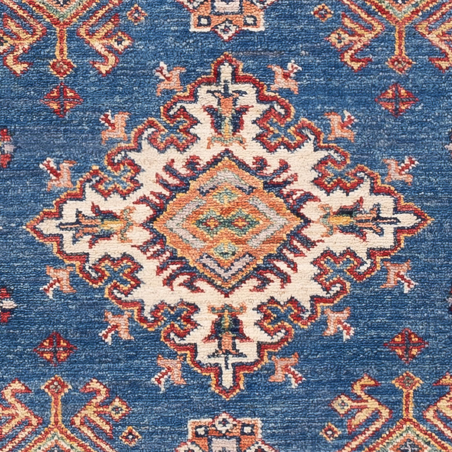 Tapis Ziegler - Kazak - 152 x 96 cm - bleu