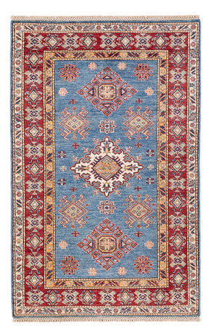 Tapis Ziegler - Kazak - 150 x 95 cm - bleu