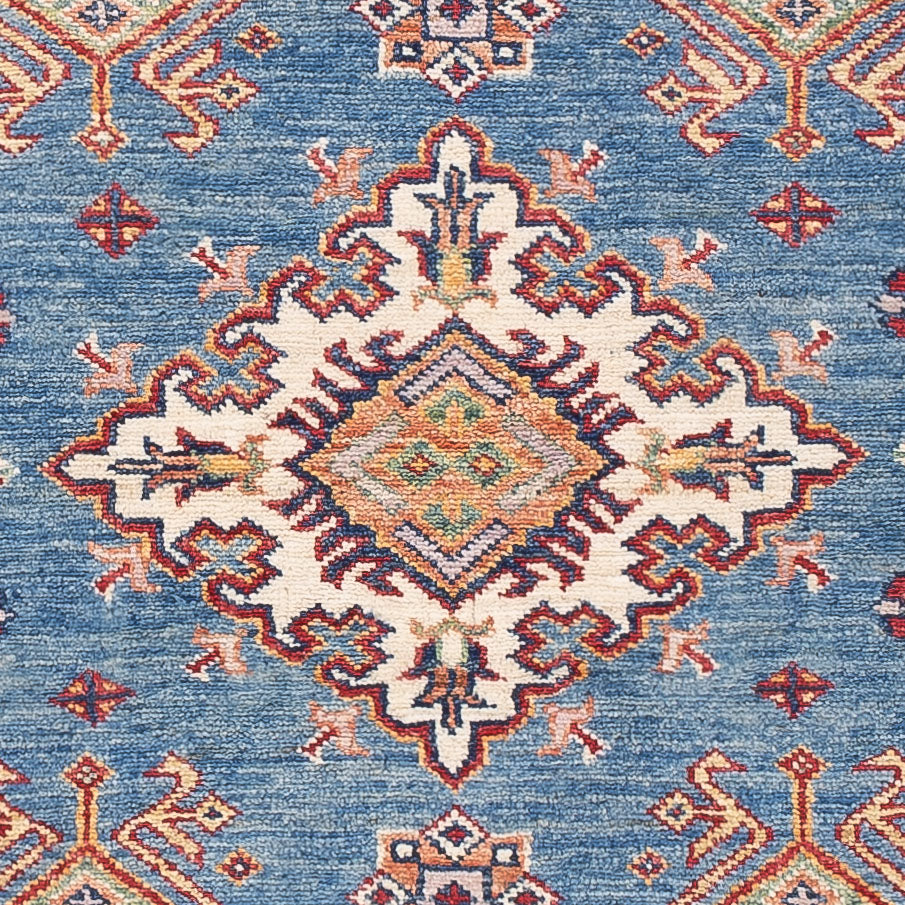 Tapis Ziegler - Kazak - 150 x 95 cm - bleu