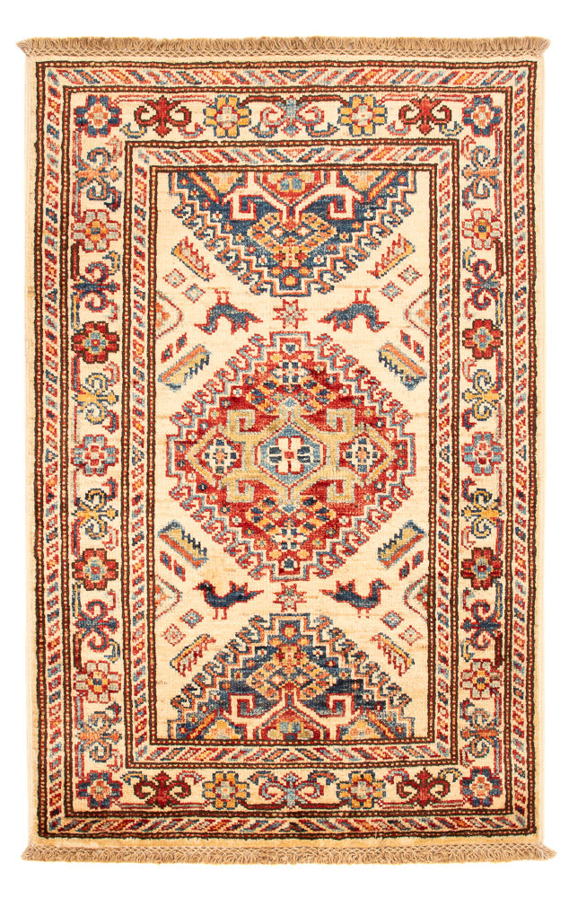Tapis Ziegler - Kazak - Royal - 92 x 57 cm - beige clair