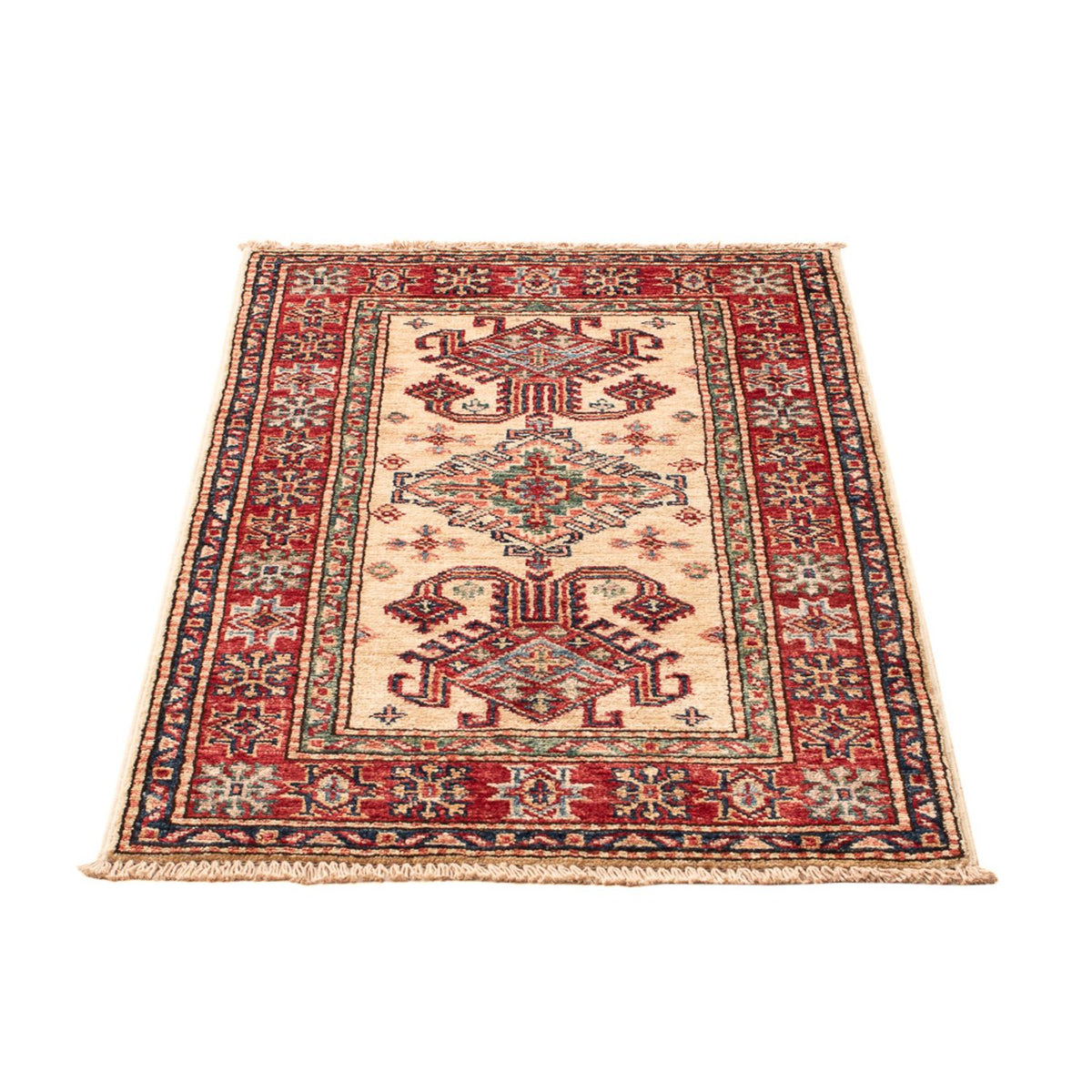 Tapis Ziegler - Kazak - Royal - 88 x 60 cm - beige clair
