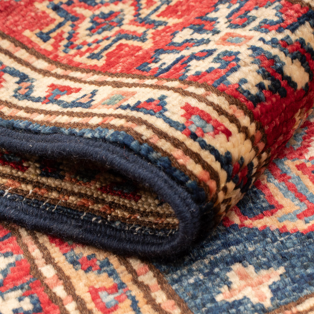 Tapis Ziegler - Kazak - Royal - 90 x 58 cm - bleu foncé