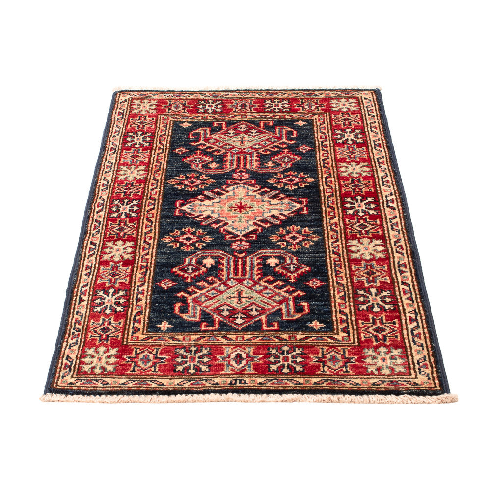 Tapis Ziegler - Kazak - Royal - 90 x 58 cm - bleu foncé