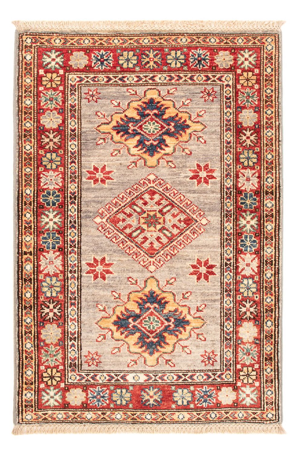 Tapis Ziegler - Kazak - Royal - 92 x 61 cm - gris clair