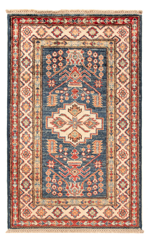 Tapis Ziegler - Kazak - Royal - 95 x 58 cm - bleu pétrole