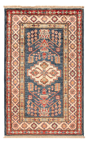 Tapis Ziegler - Kazak - Royal - 95 x 58 cm - bleu pétrole