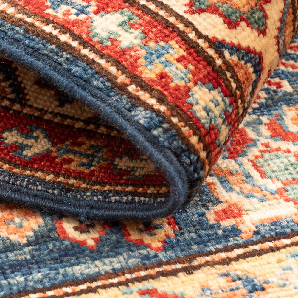 Tapis Ziegler - Kazak - Royal - 95 x 58 cm - bleu pétrole