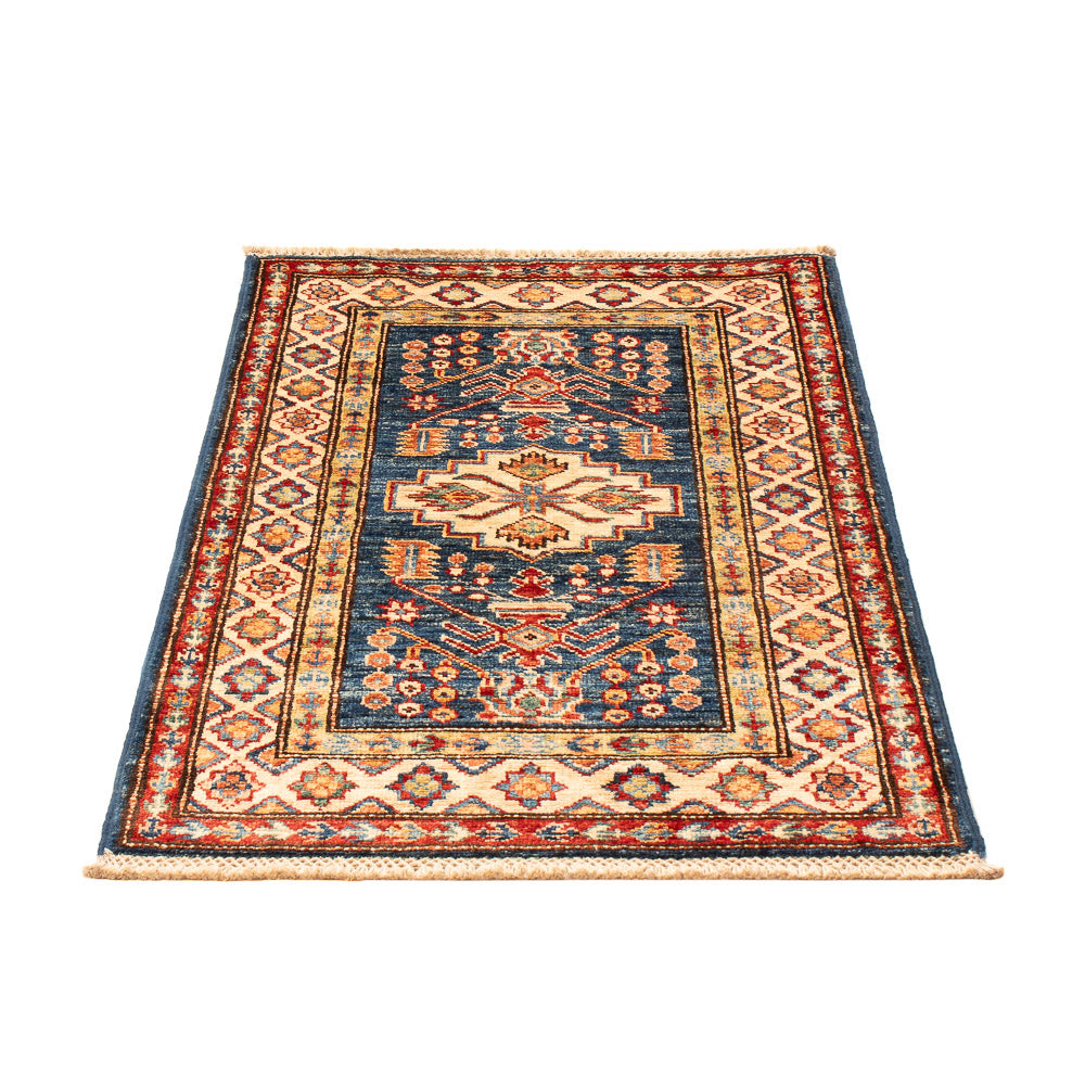 Tapis Ziegler - Kazak - Royal - 95 x 58 cm - bleu pétrole