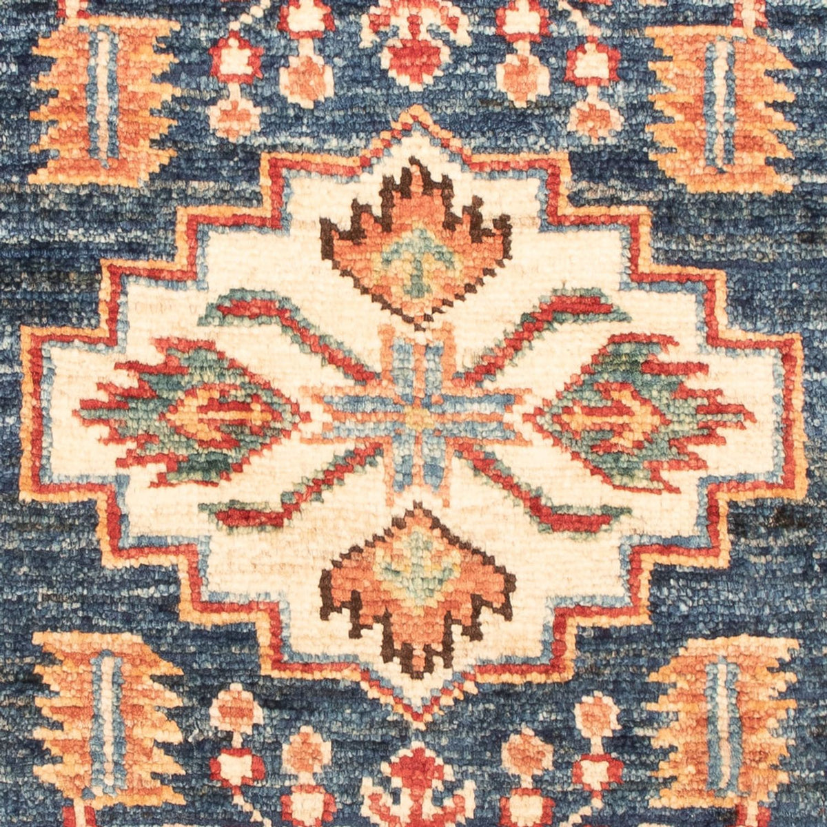 Tapis Ziegler - Kazak - Royal - 95 x 60 cm - bleu pétrole