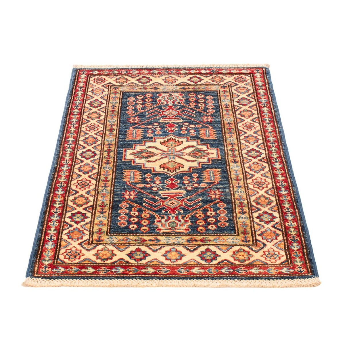 Tapis Ziegler - Kazak - Royal - 95 x 60 cm - bleu pétrole