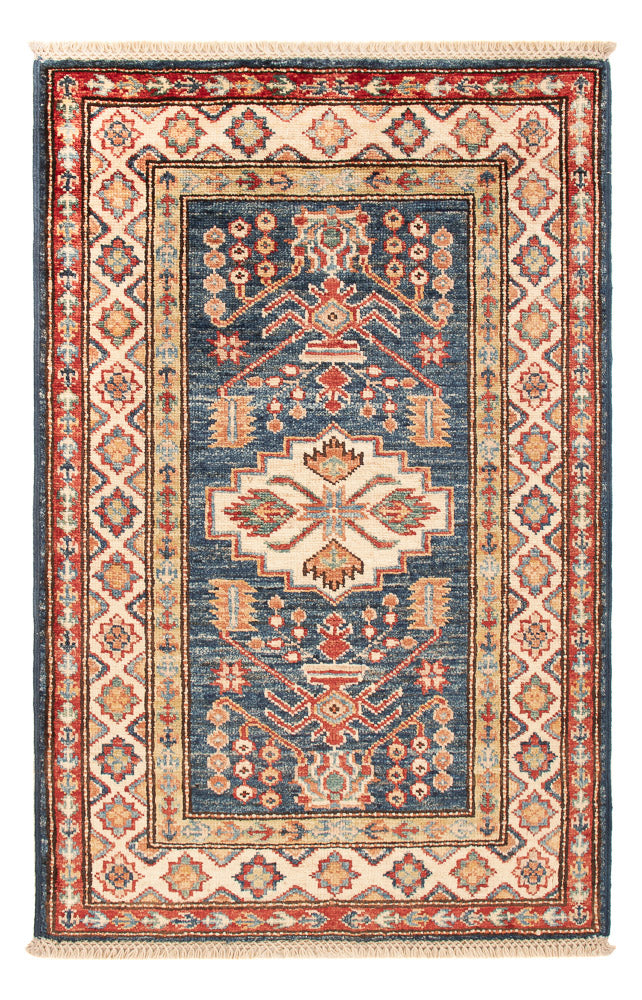 Tapis Ziegler - Kazak - Royal - 95 x 62 cm - bleu pétrole