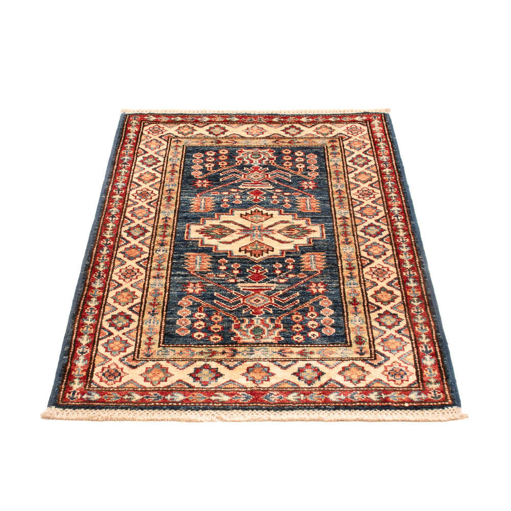 Tapis Ziegler - Kazak - Royal - 95 x 62 cm - bleu pétrole