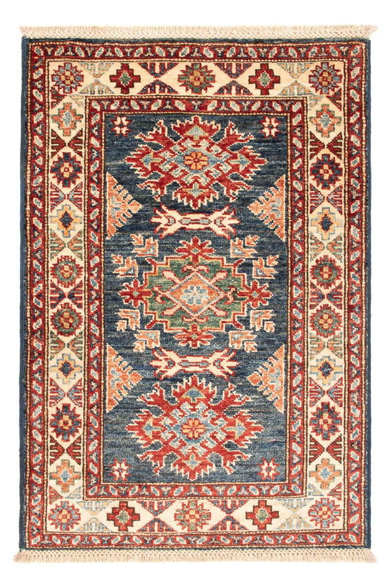 Tapis Ziegler - Kazak - Royal - 90 x 60 cm - bleu pétrole