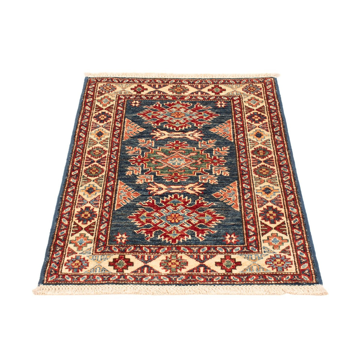 Tapis Ziegler - Kazak - Royal - 90 x 60 cm - bleu pétrole