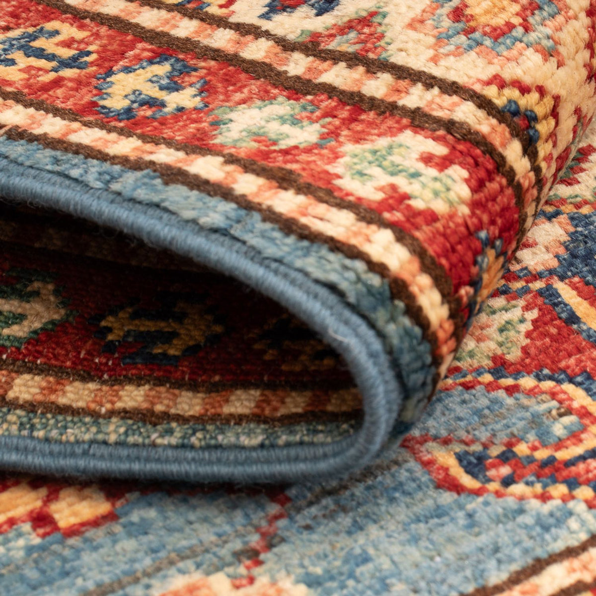 Tapis Ziegler - Kazak - Royal - 90 x 60 cm - bleu clair