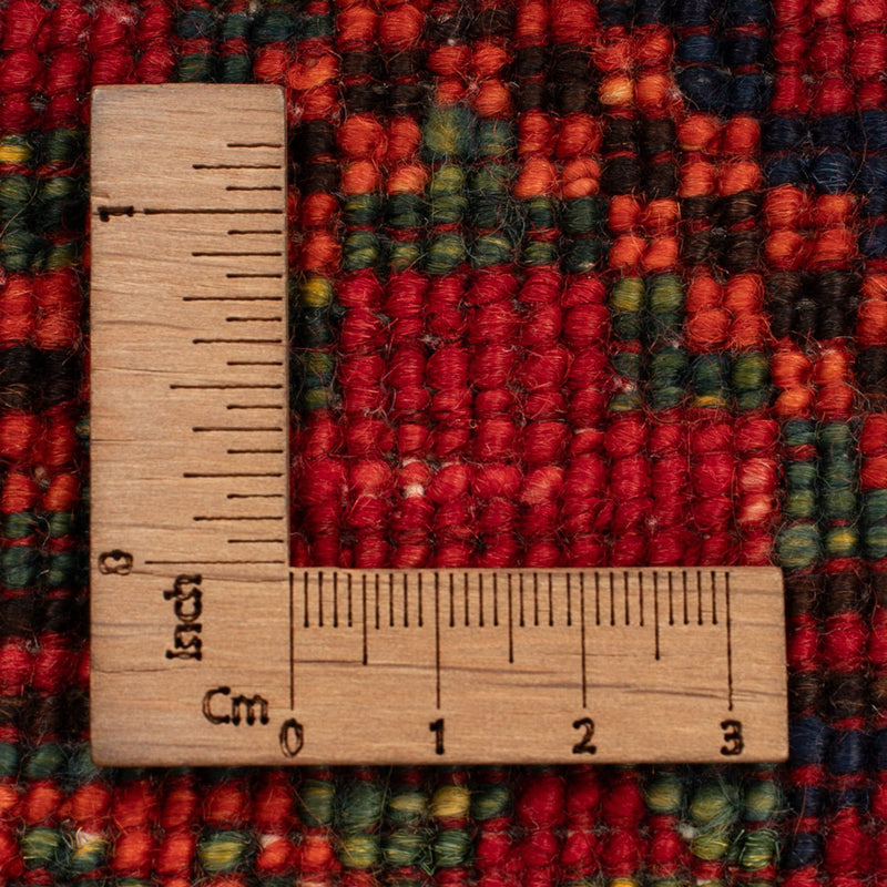 Tapis afghan - 123 x 83 cm - rouge