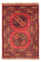 Tapis afghan - 117 x 81 cm - rouge