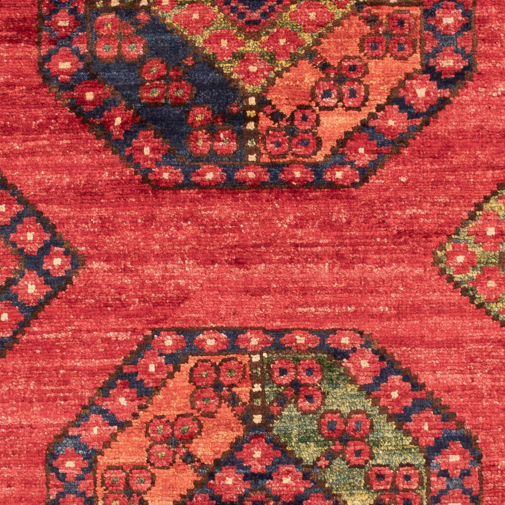 Tapis afghan - 117 x 81 cm - rouge