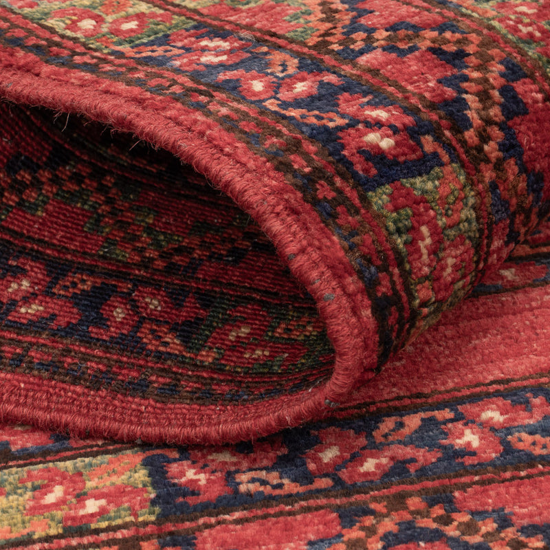 Tapis afghan - 117 x 81 cm - rouge