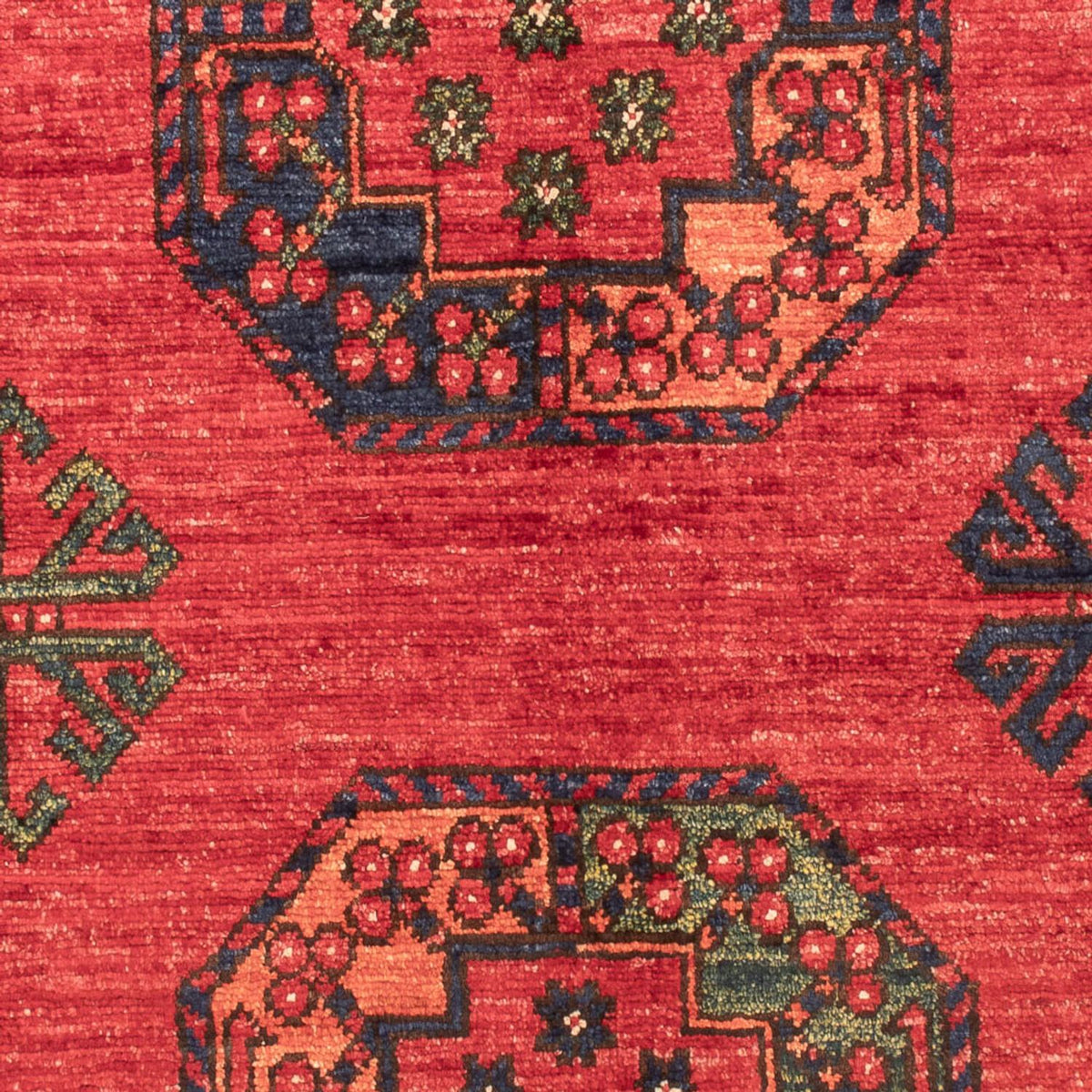 Tapis afghan - 138 x 86 cm - rouge