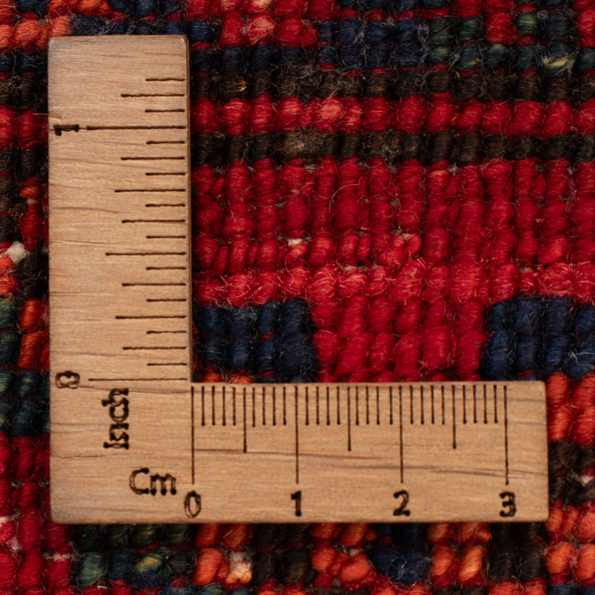 Tapis afghan - 138 x 86 cm - rouge