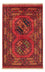 Tapis afghan - 123 x 82 cm - rouge