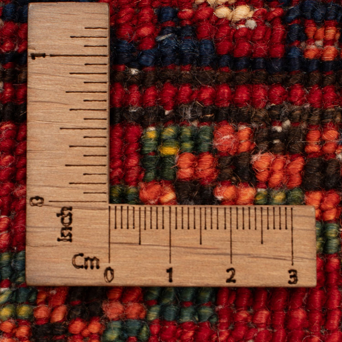 Tapis afghan - 125 x 87 cm - rouge