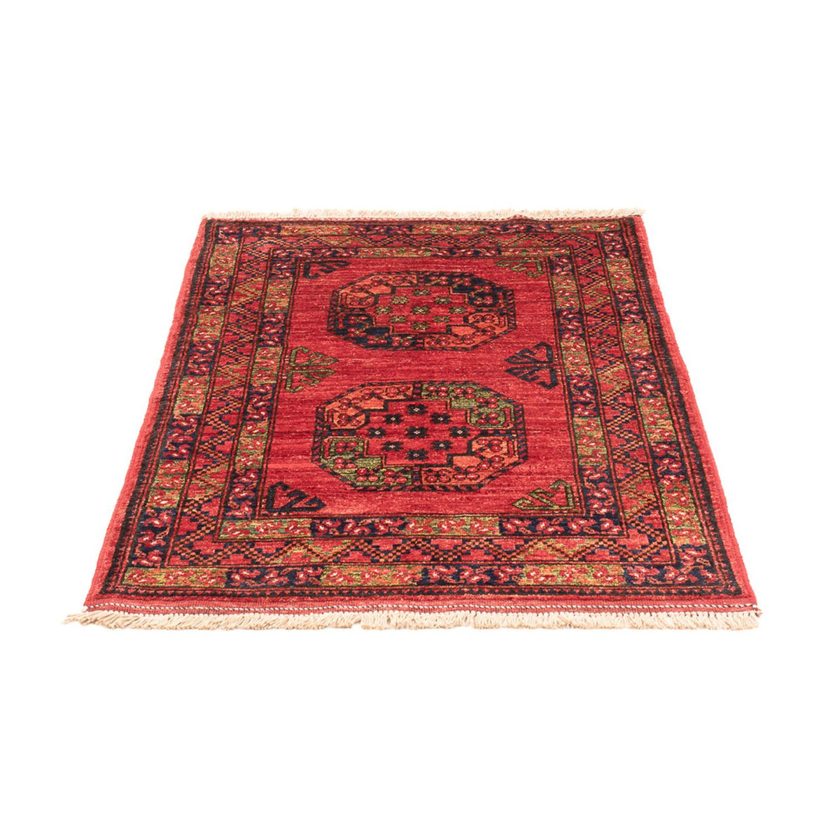 Tapis afghan - 127 x 85 cm - rouge