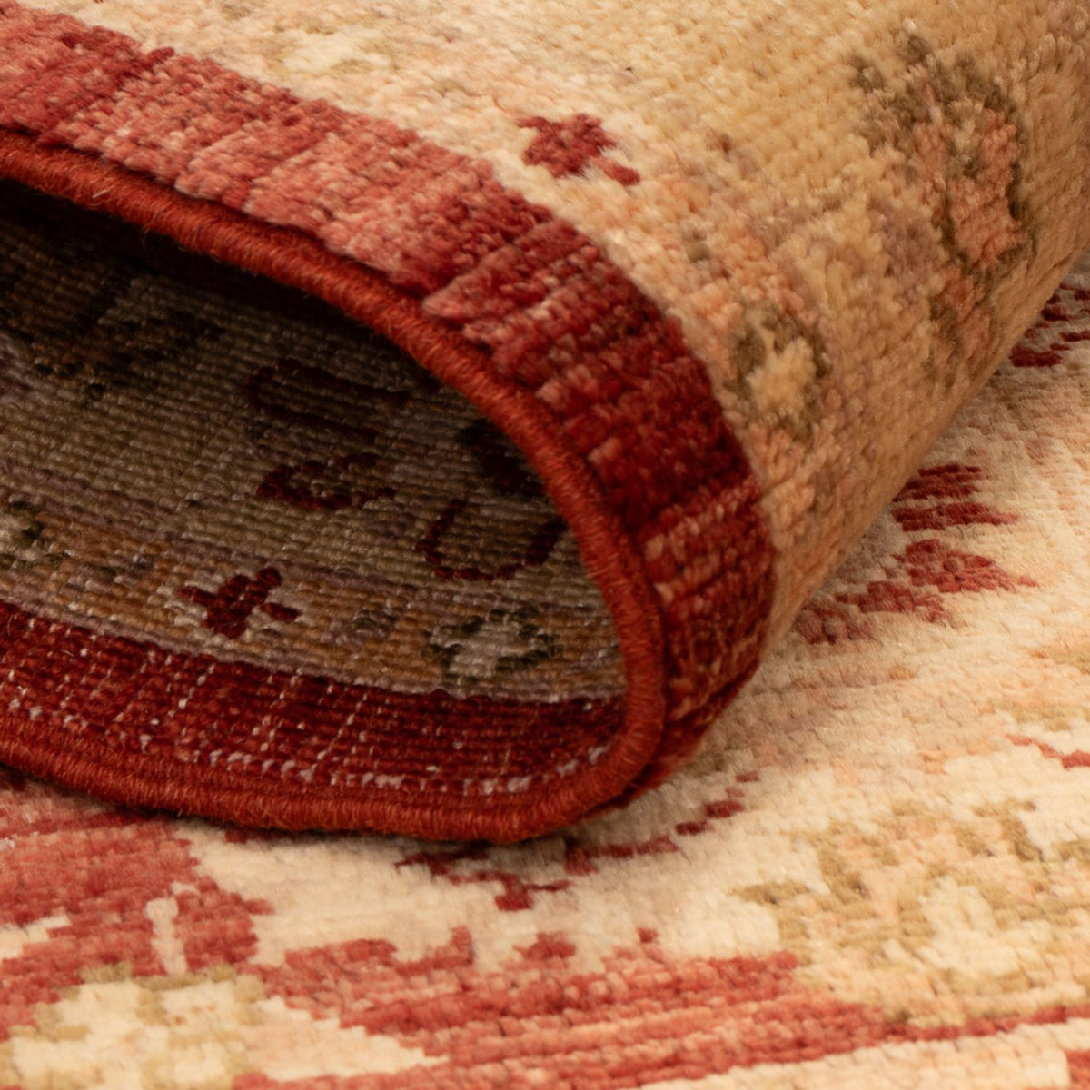 Tapis Ziegler - 129 x 82 cm - rouge bordeaux