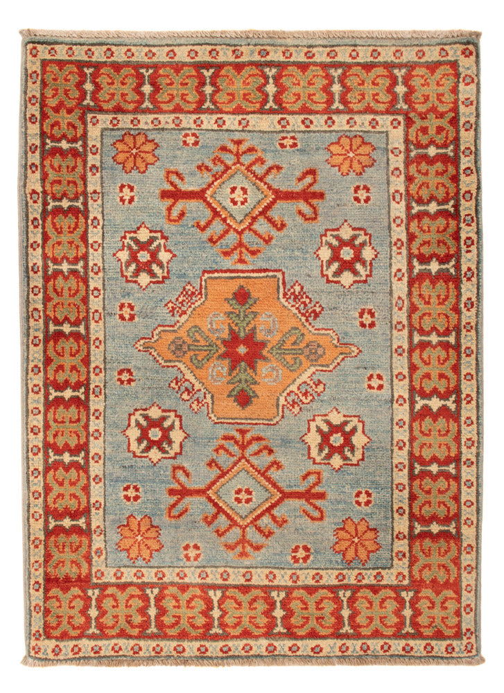 Tapis Ziegler - Kazak - 86 x 62 cm - bleu clair