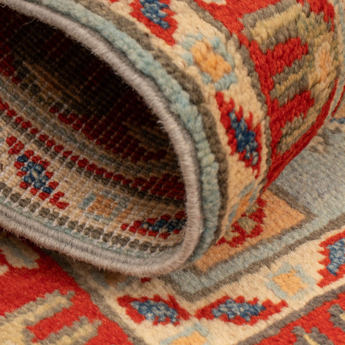 Tapis Ziegler - Kazak - 96 x 60 cm - bleu clair