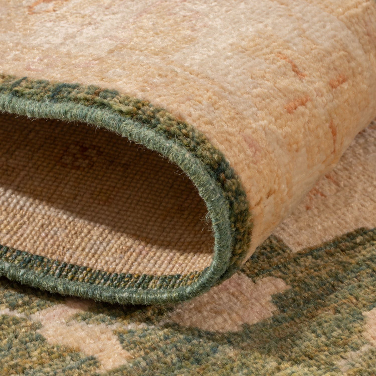 Tapis de couloir Tapis Ziegler - 246 x 82 cm - vert olive