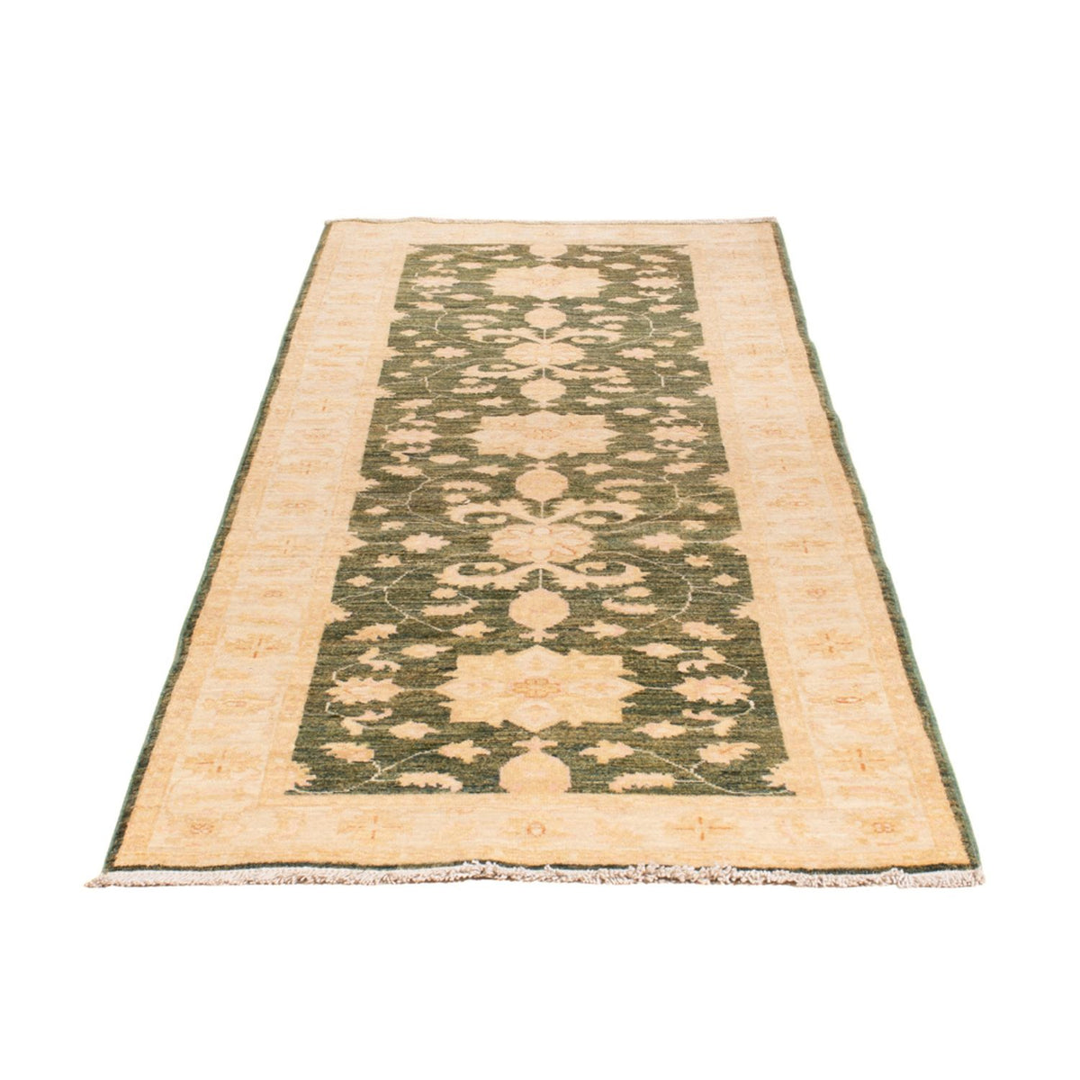 Tapis de couloir Tapis Ziegler - 246 x 82 cm - vert olive