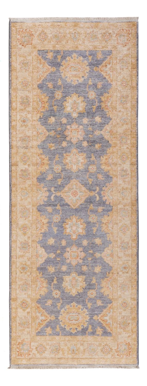 Tapis de couloir Tapis Ziegler - 198 x 72 cm - bleu pétrole