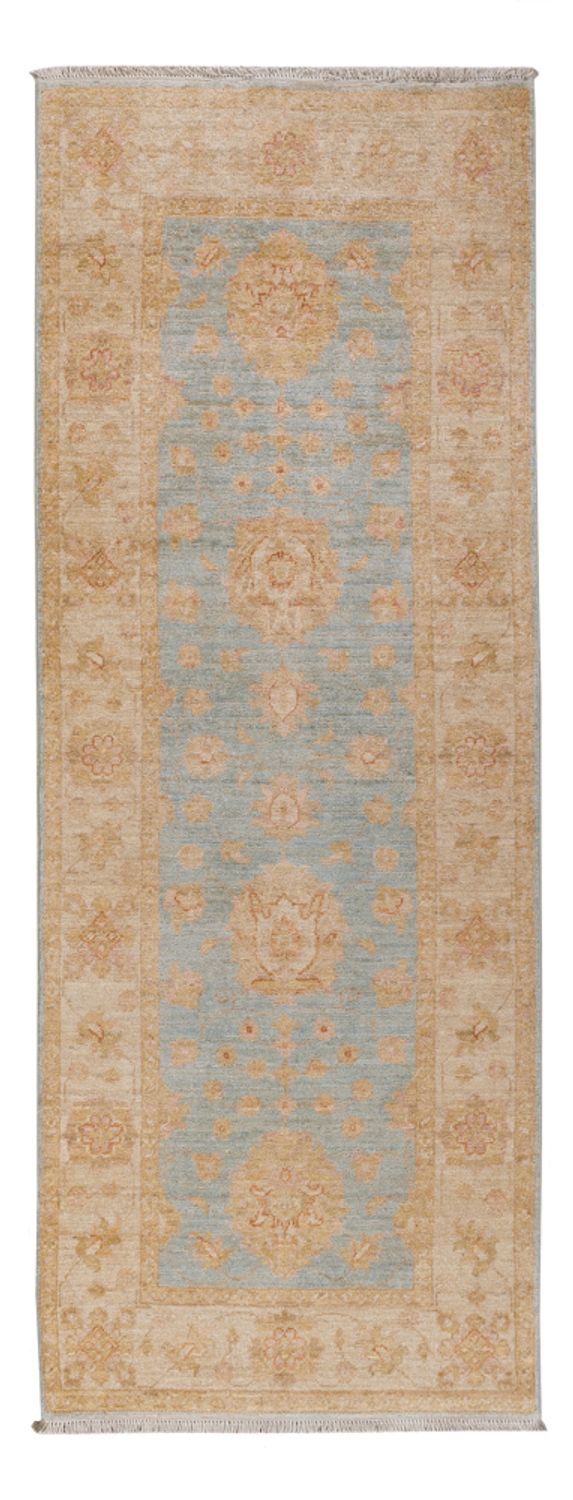 Tapis de couloir Tapis Ziegler - 203 x 71 cm - bleu clair