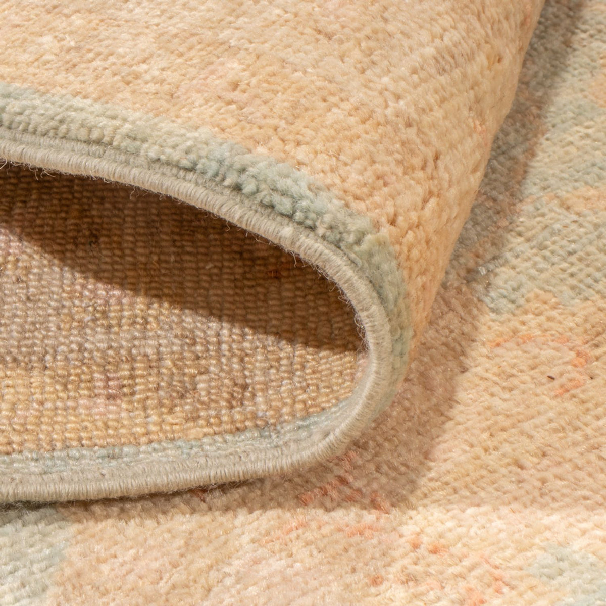 Tapis de couloir Tapis Ziegler - 390 x 103 cm - bleu clair