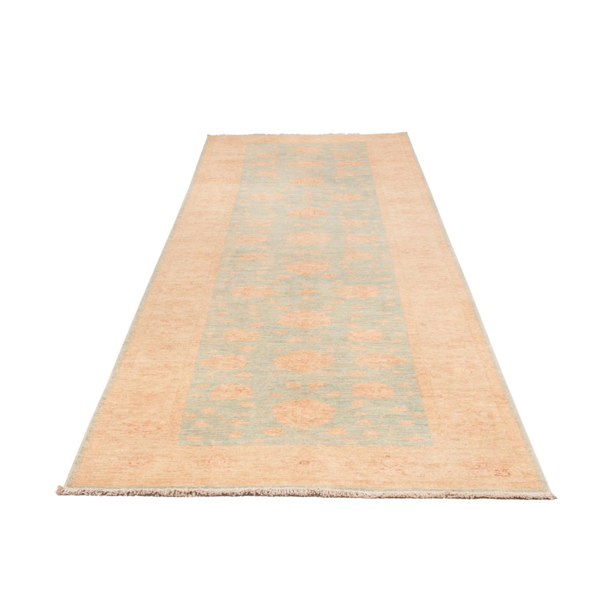 Tapis de couloir Tapis Ziegler - 390 x 103 cm - bleu clair