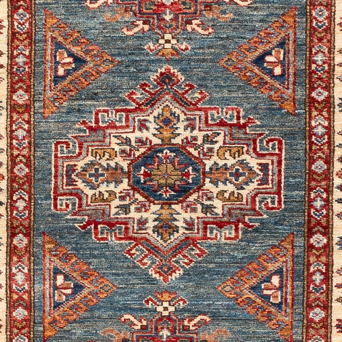 Tapis de couloir Tapis Ziegler - Kazak - 246 x 75 cm - multicolore