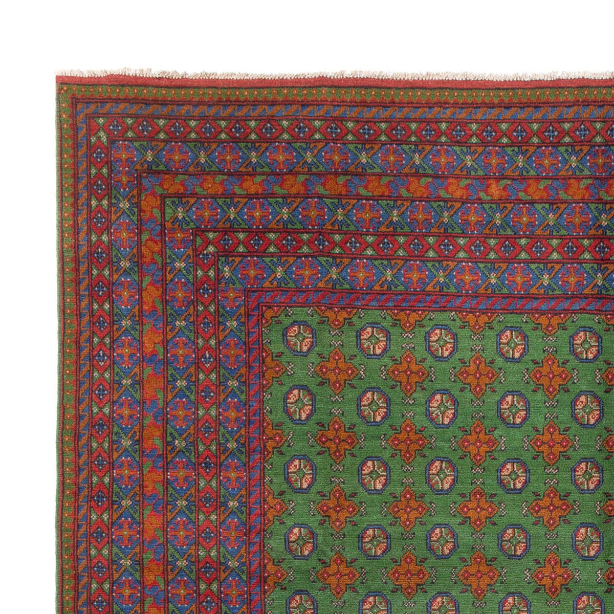 Tapis afghan - Filpa - 393 x 296 cm - vert