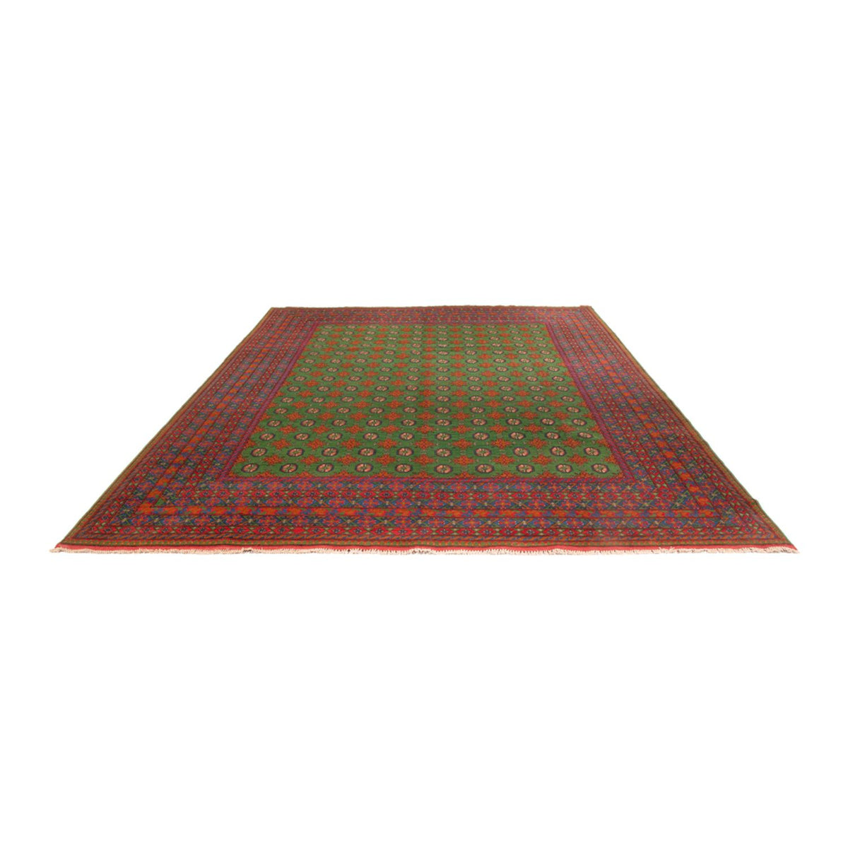 Tapis afghan - Filpa - 393 x 296 cm - vert