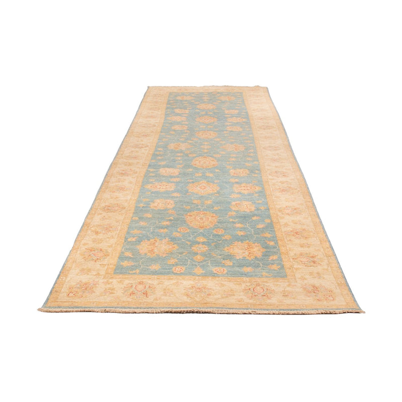Tapis de couloir Tapis Ziegler - 396 x 121 cm - bleu clair