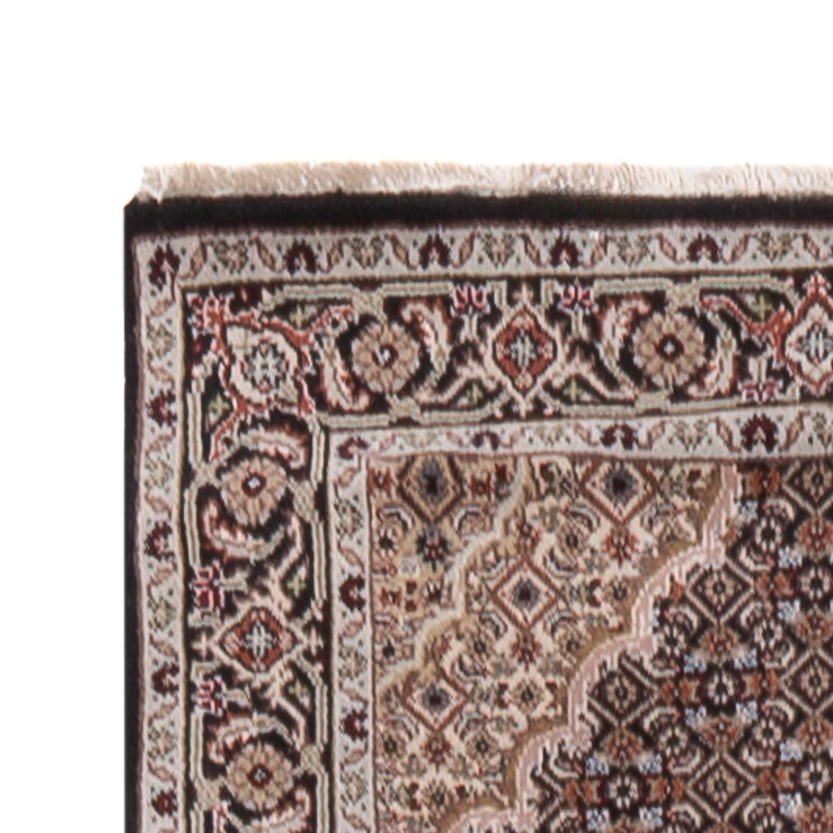 Tapis de couloir Tapis oriental - Tabriz - 406 x 82 cm - anthracite