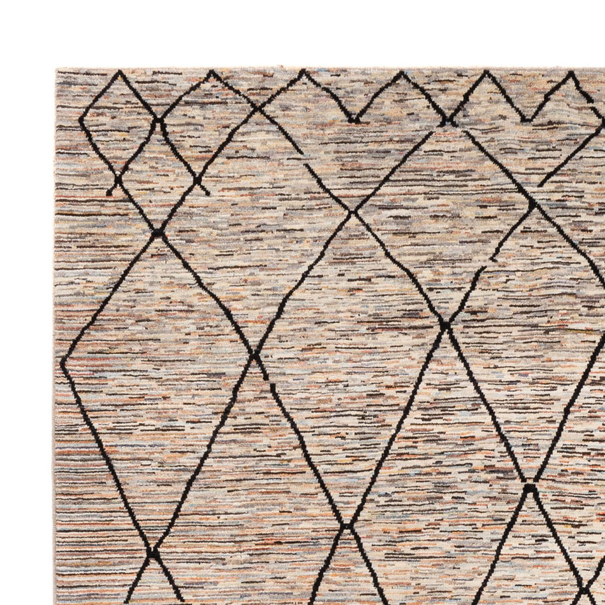 Tapis design - 284 x 218 cm - beige foncé