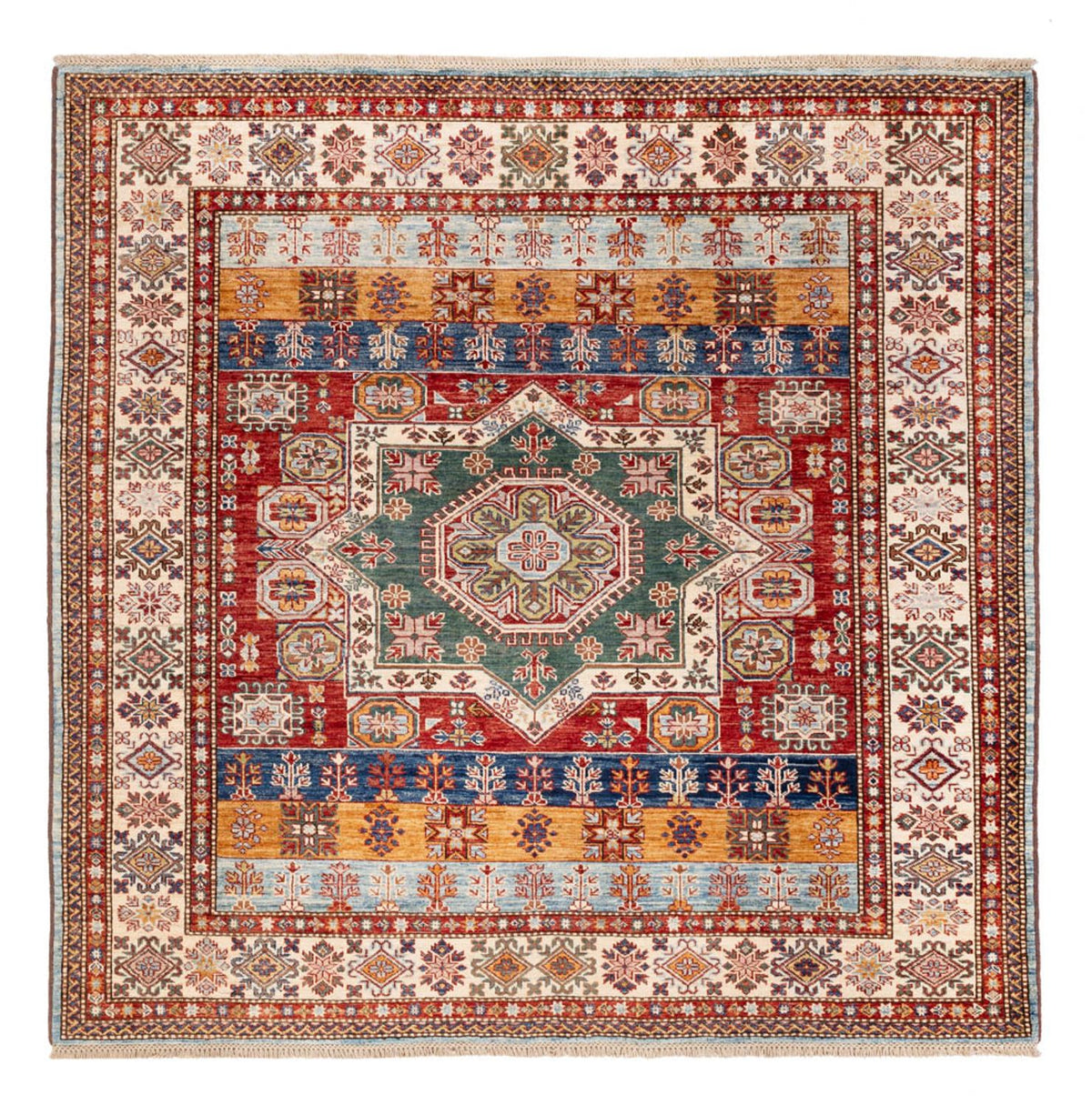 Tapis Ziegler - Kazak carré - 181 x 185 cm - multicolore