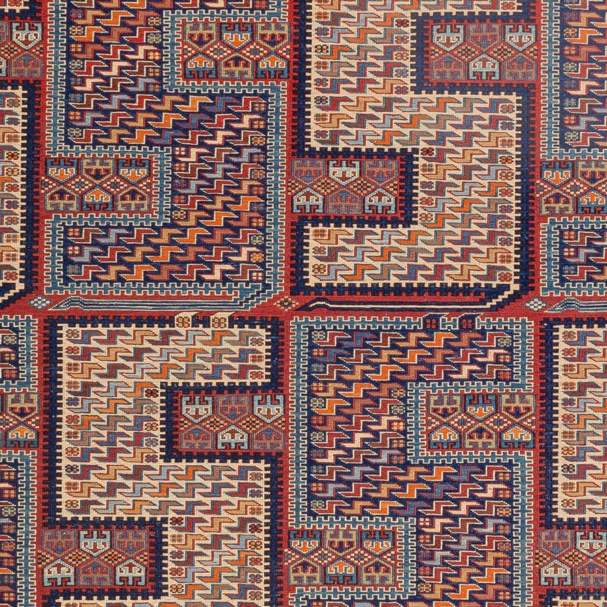 Tapis Kelim - Oriental - Soumak - 217 x 157 cm - multicolore