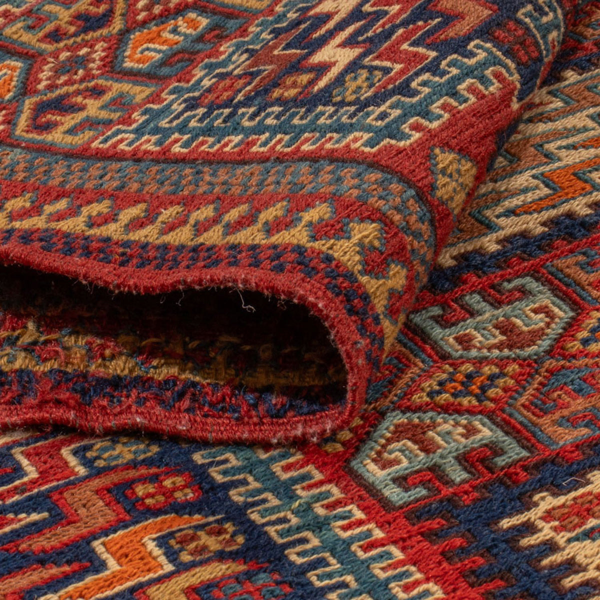 Tapis Kelim - Oriental - Soumak - 217 x 157 cm - multicolore