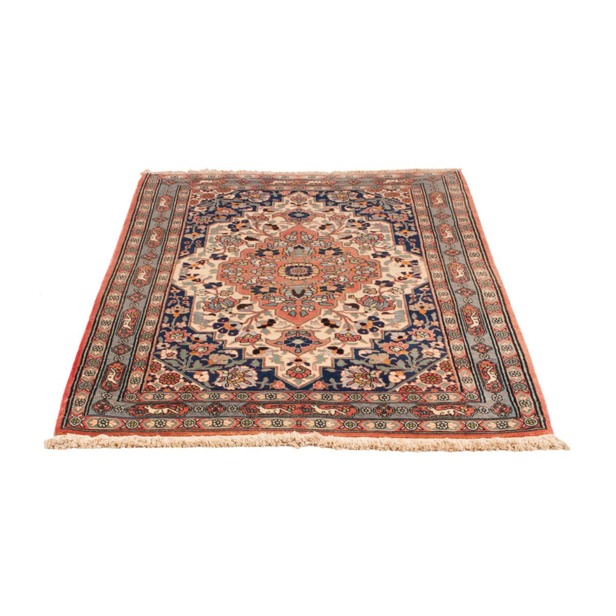 Tapis persan - Nomadic - 158 x 106 cm - bleu foncé