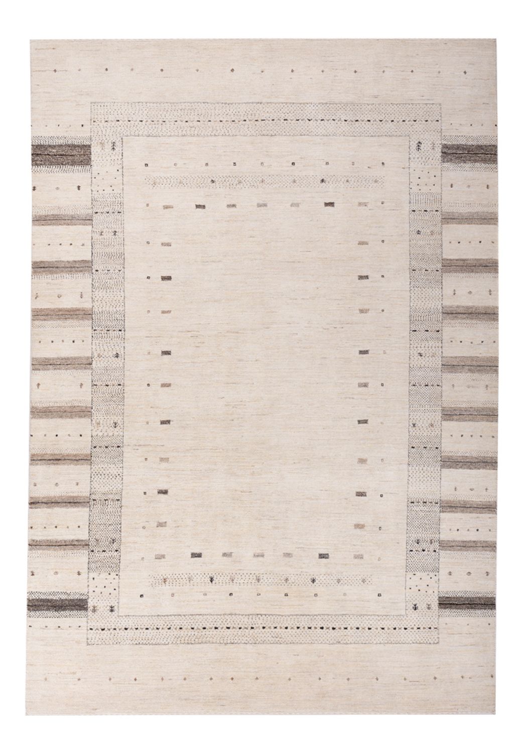 Tapis Gabbeh - Loribaft Indus - 302 x 202 cm - crème