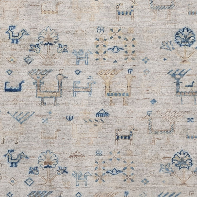 Tapis design - 185 x 121 cm - argent