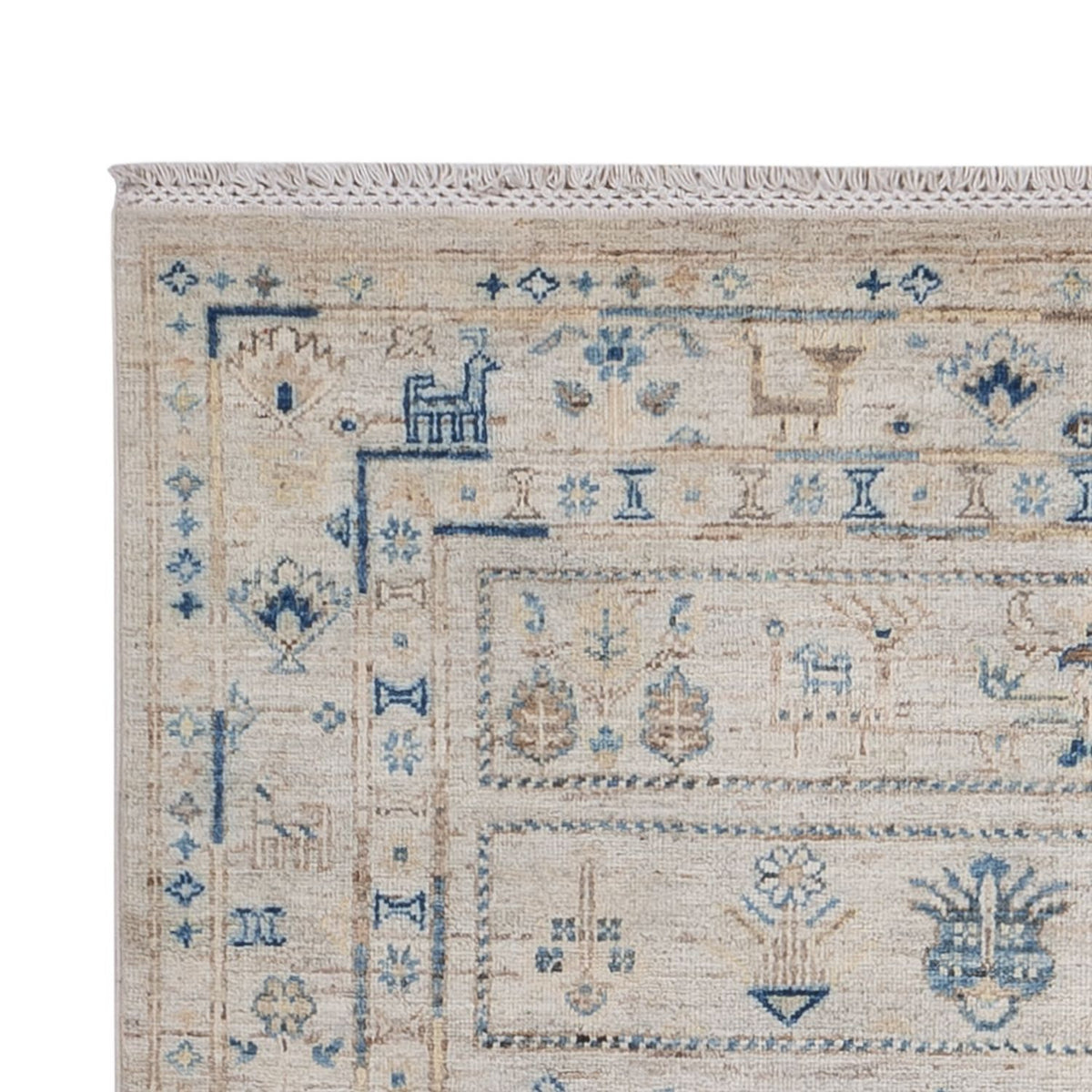 Tapis design - 185 x 121 cm - argent